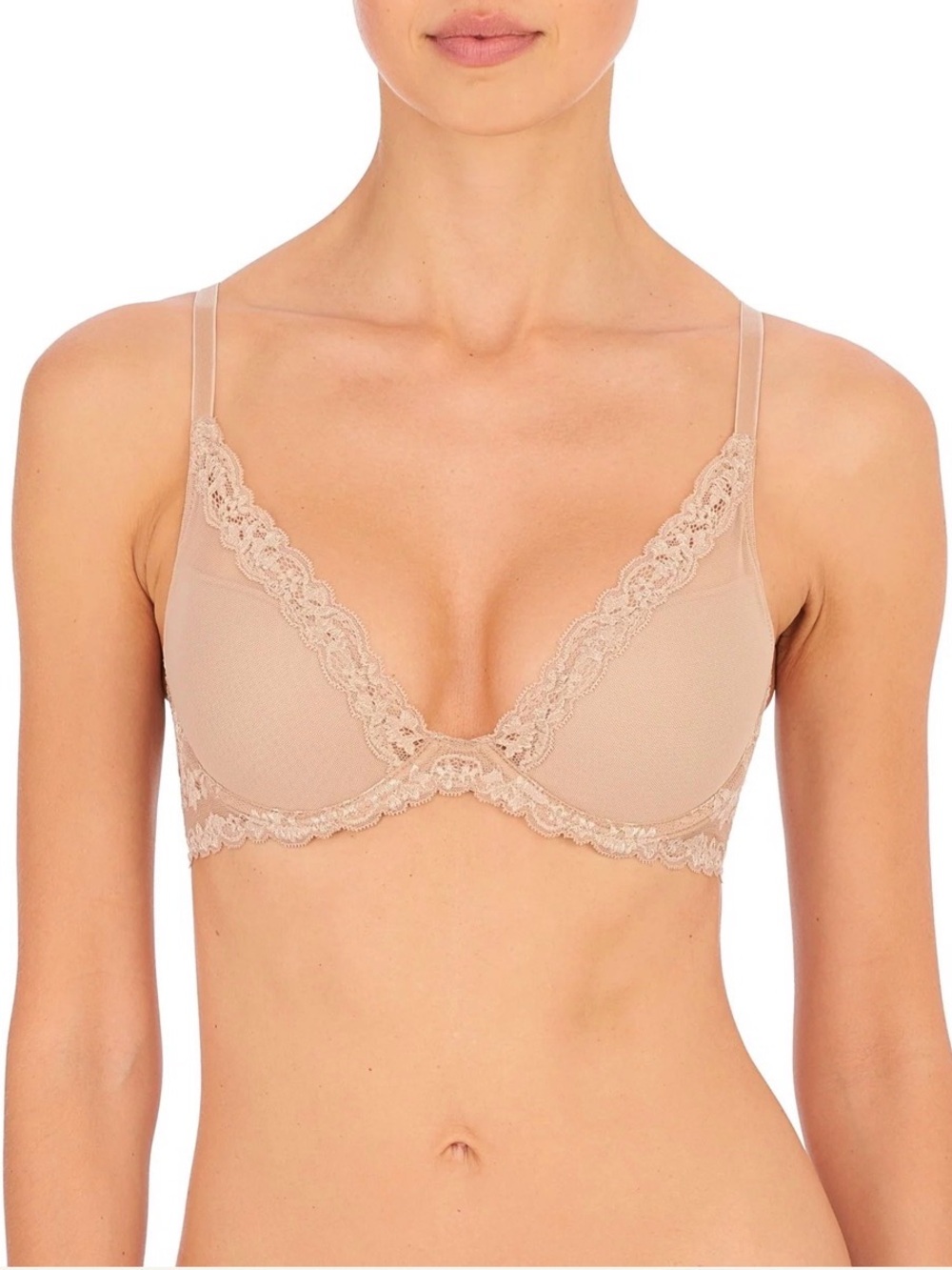 NATORI FEATHERS LUXE PLUNGE T-SHIRT BRA